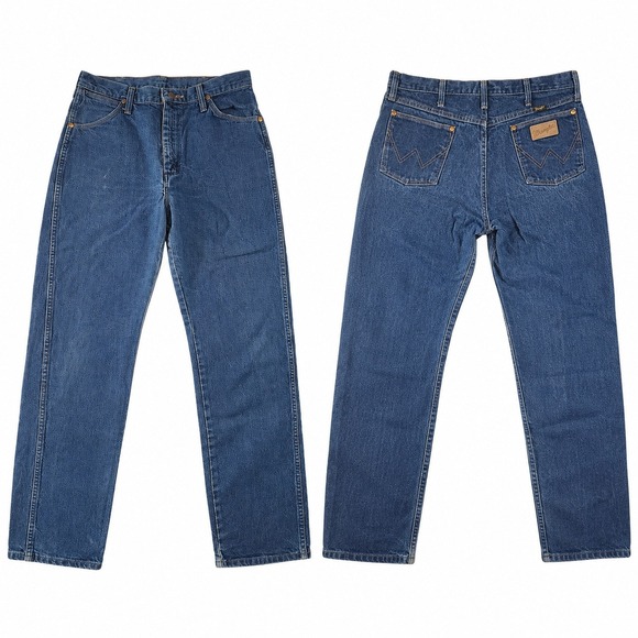 Wrangler Other - Wrangler 13MWZ Cowboy Cut Mens Blue Denim Jeans Made in USA 36x30 Original Fit